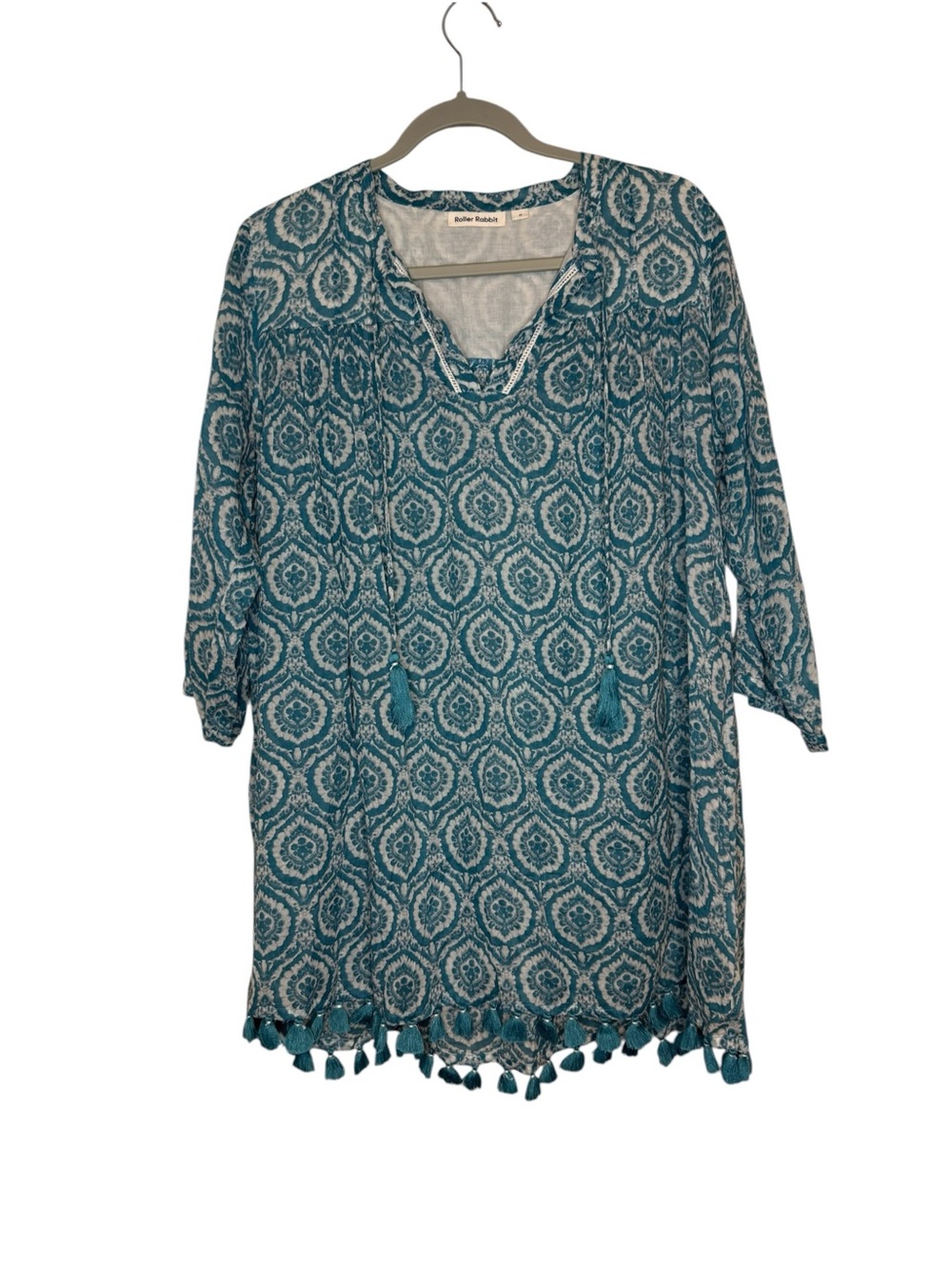 Roller Rabbit Serafina Tunic Blue Size Medium